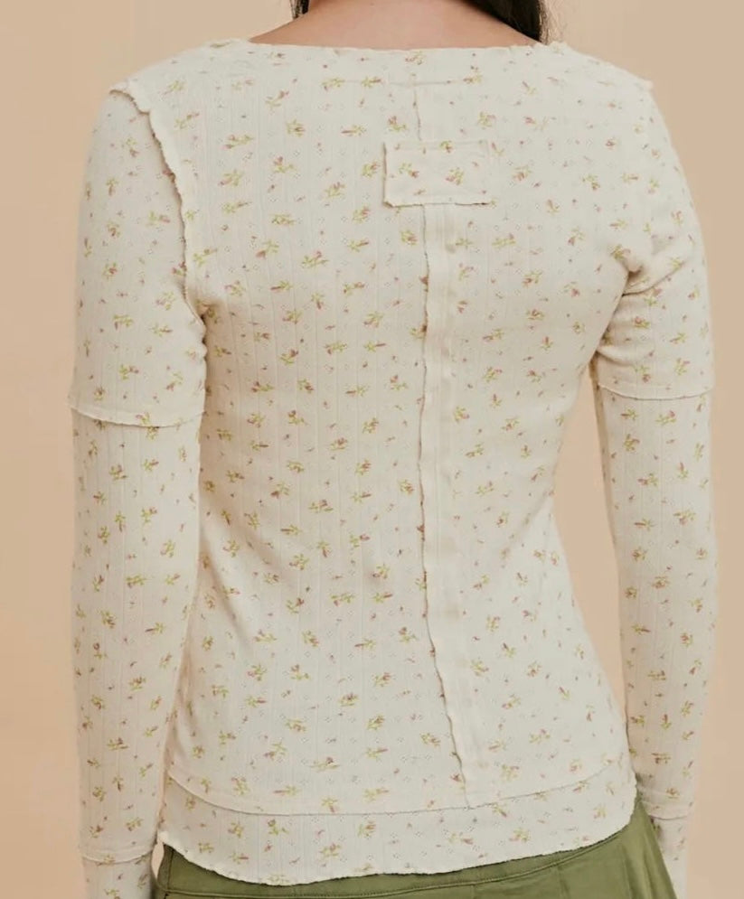 Very J Floral Print Top