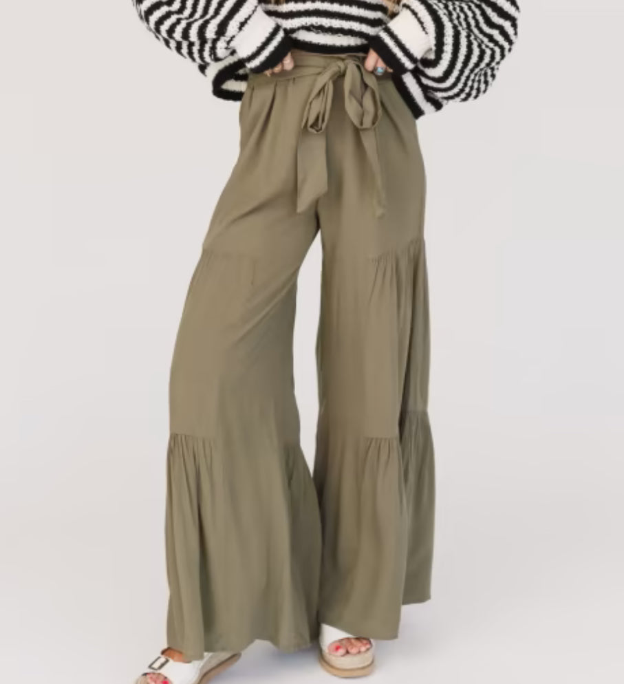 Tiered Wide Pants