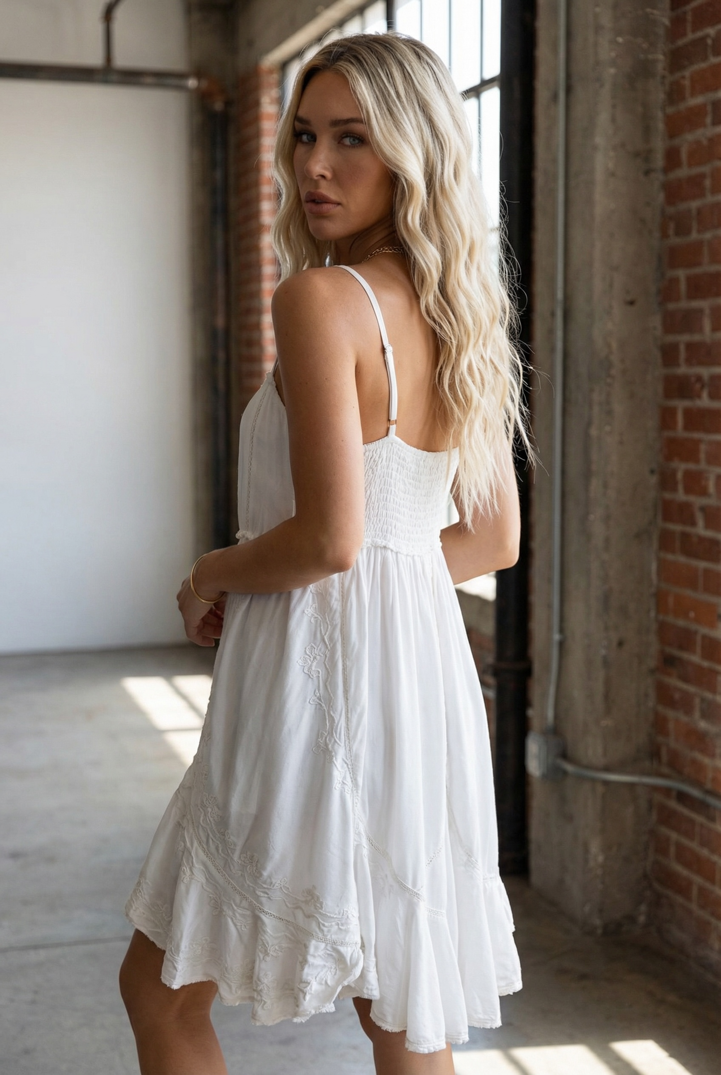 POL Embroidered Dress