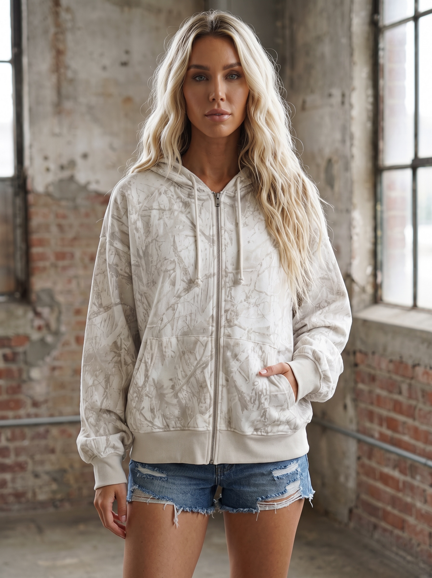 Camouflage Hooded Sweatshirt