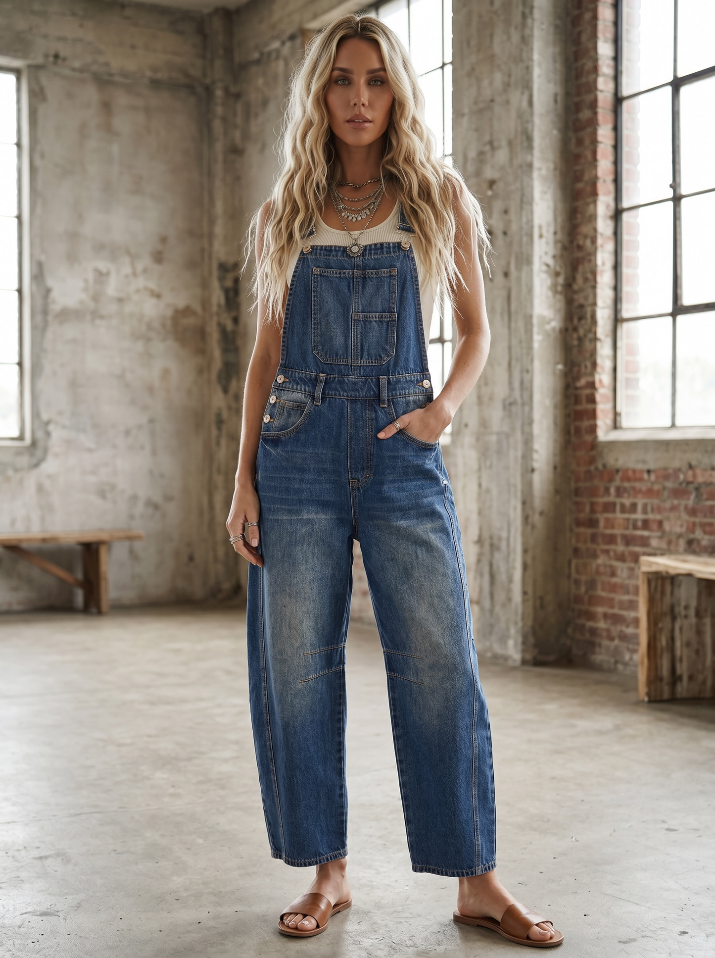 Bluivy Barrel Overalls