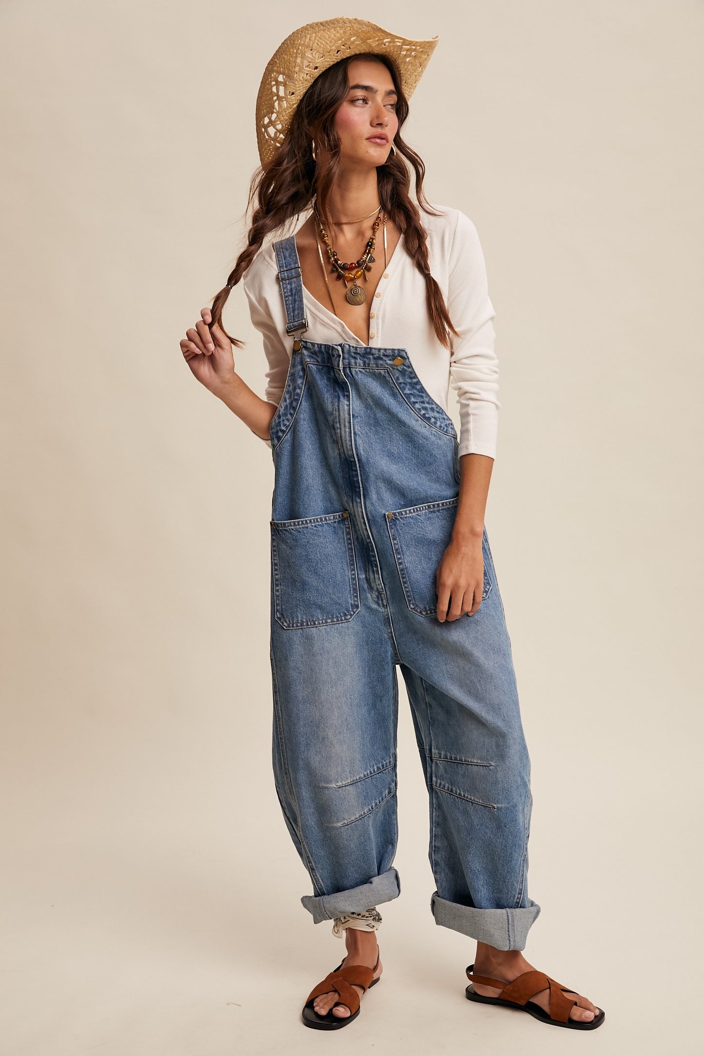 Listicle Barrel Overalls
