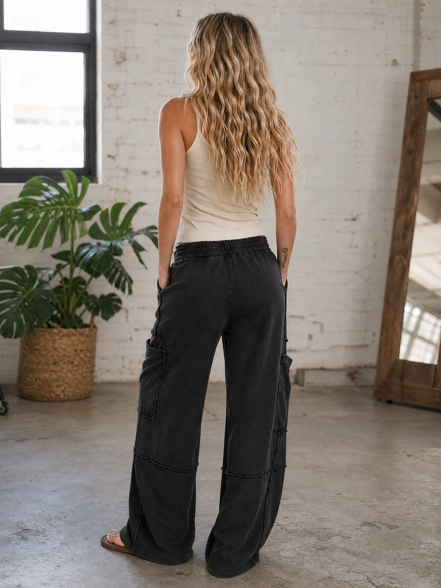 Mineral Washed Cargo Pants