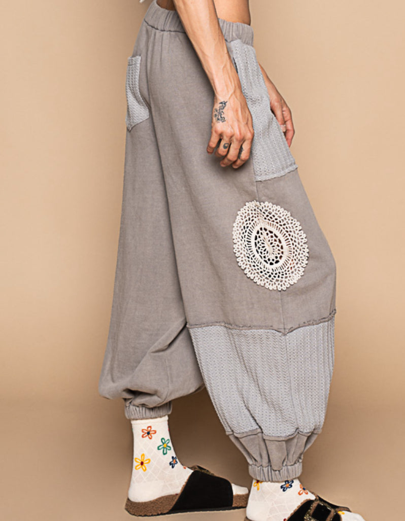 POL Doily Crochet Jogger