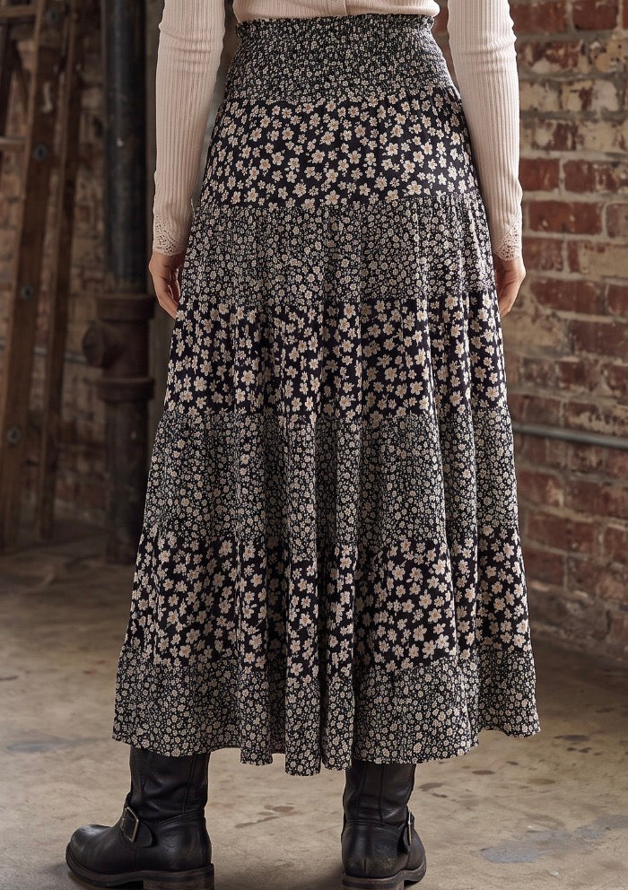 Angie Floral Maxi Skirt