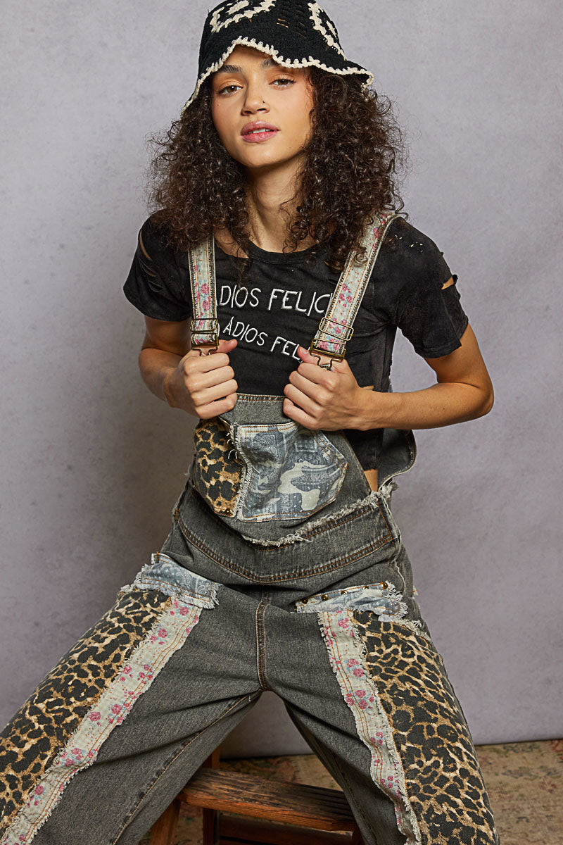 POL Patchwork Overalls