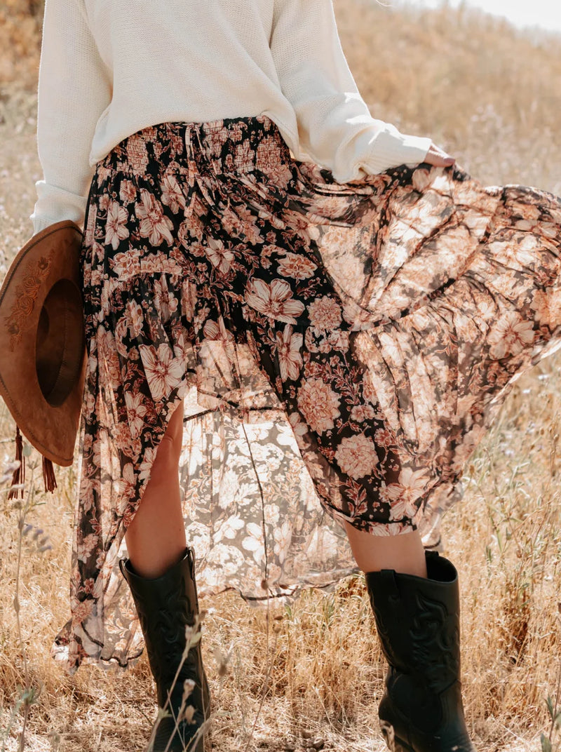 Promesa Flora Asymmetrical Skirt