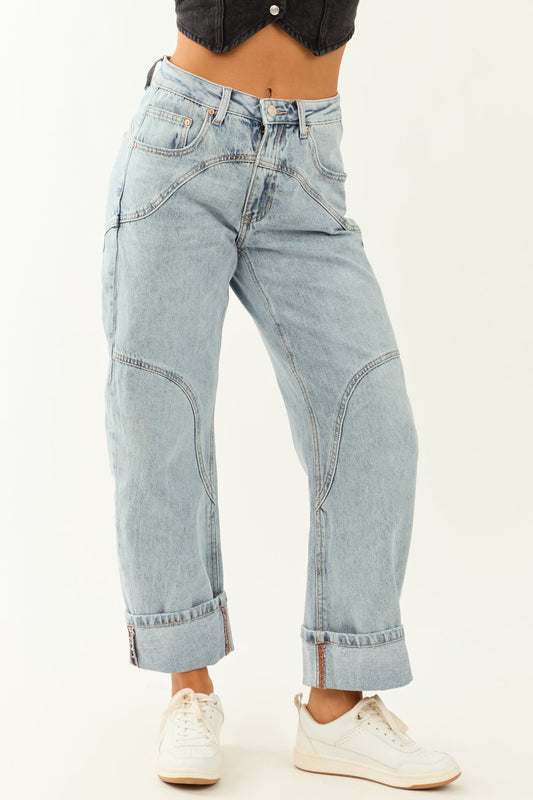 PREORDER - Saige Denim Barrel Jeans