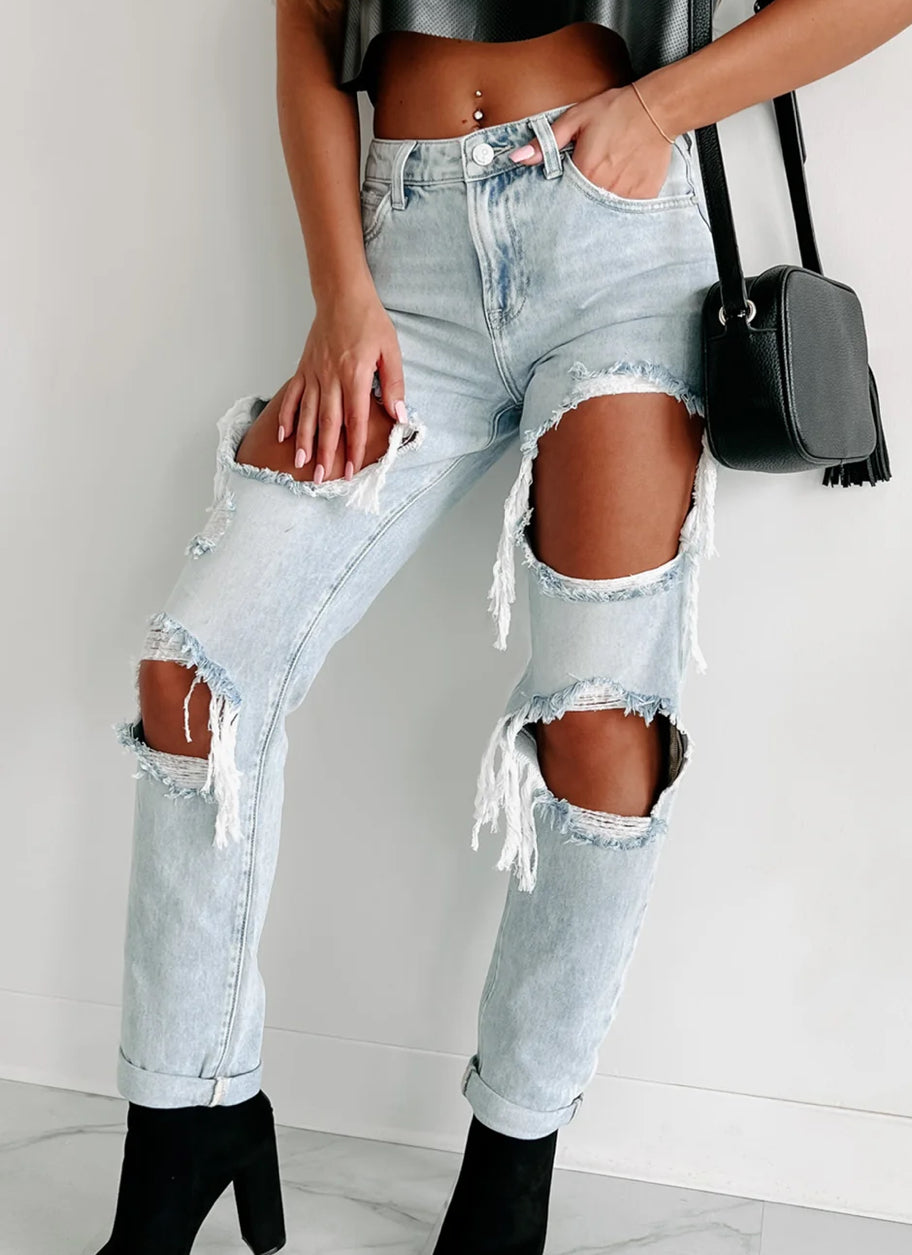 HIGH RISE BAGGY JEANS