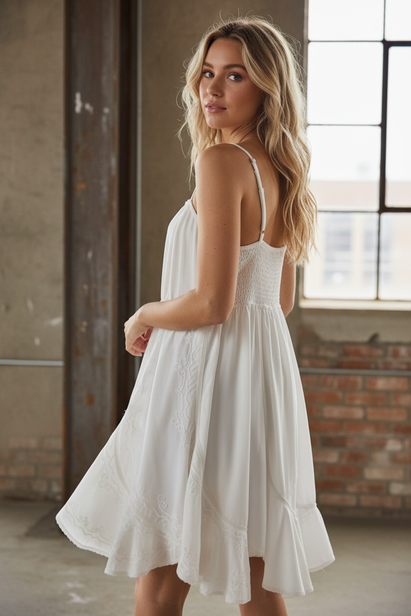 POL Embroidered Dress