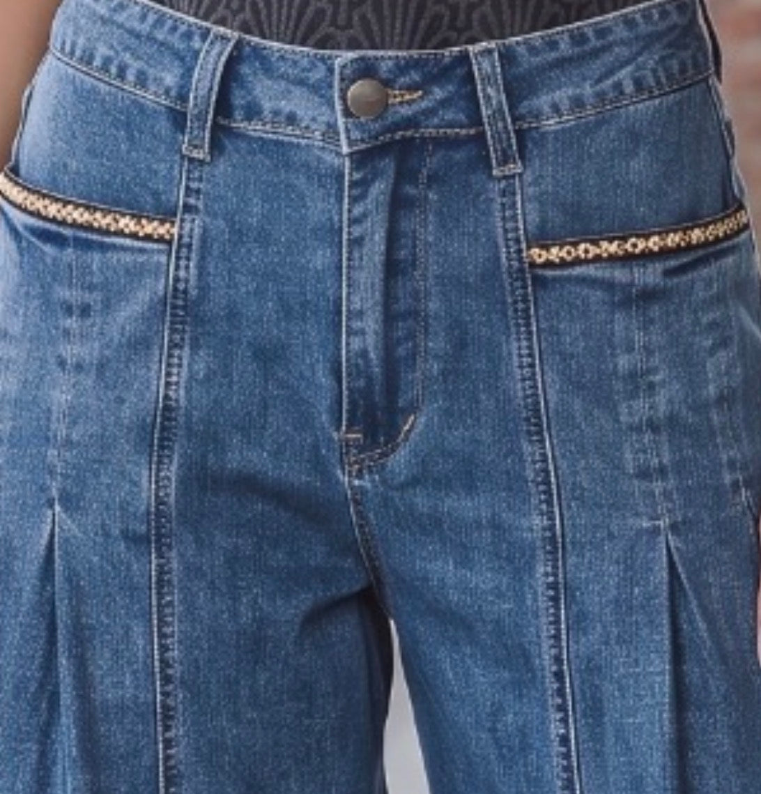 Easel Astec Trim Barrel Jeans