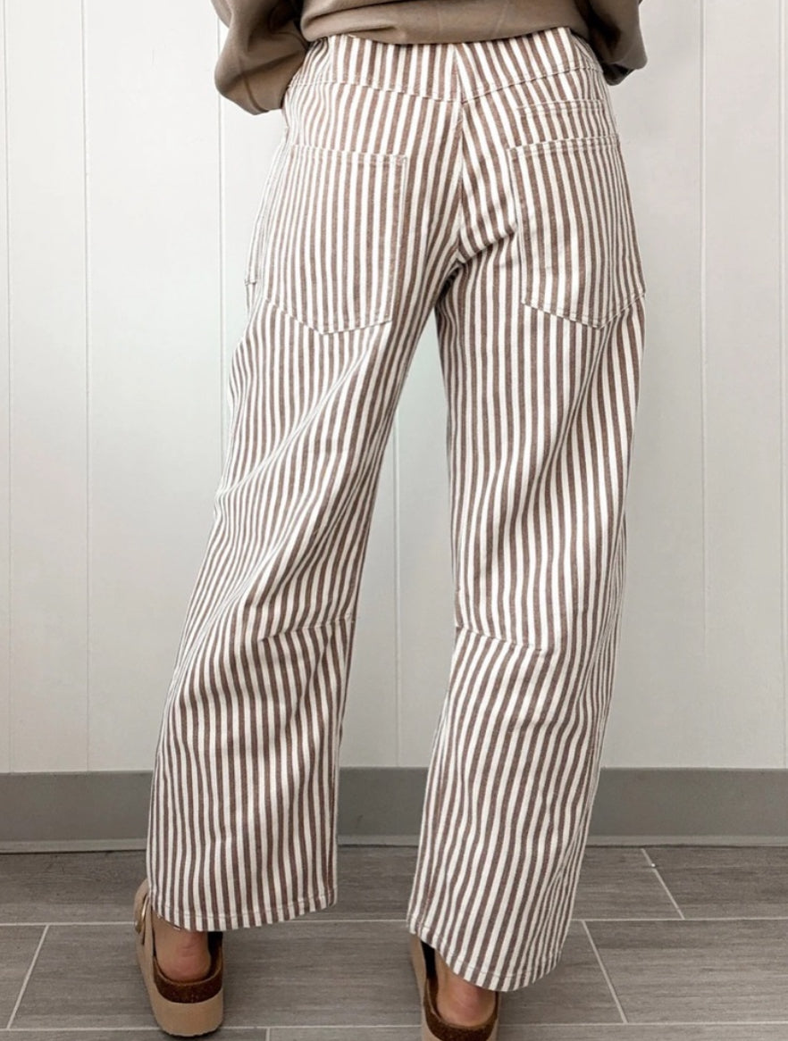 Bibi Stripe Patch Pants
