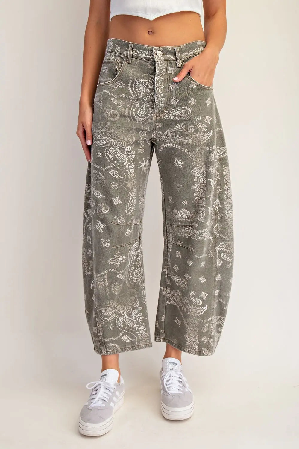 Eesome Bandana Barrel Jeans