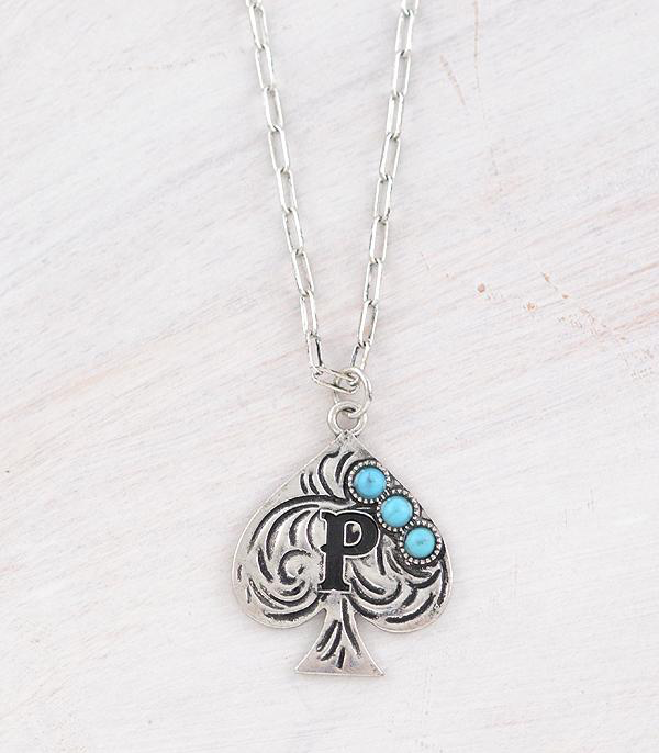 Western Spade Turquoise Necklace