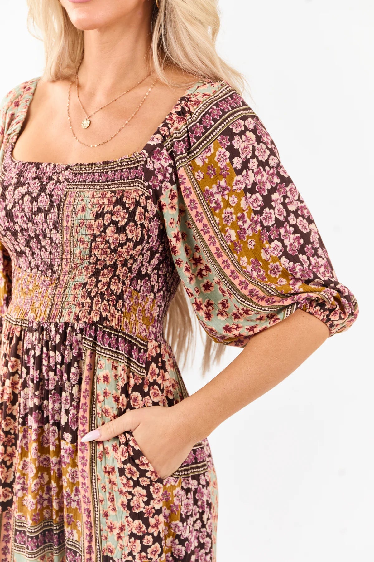 Angie Floral Maxi Dress