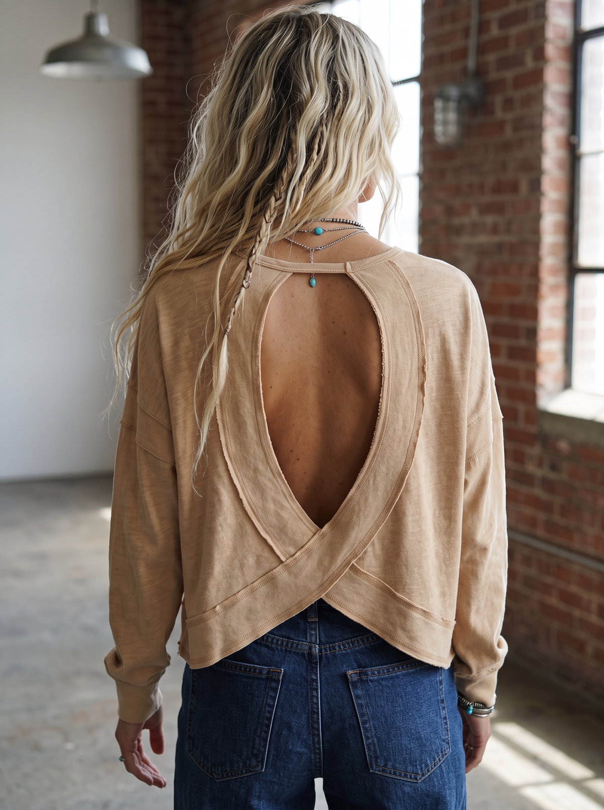 Open Cross Back Tee