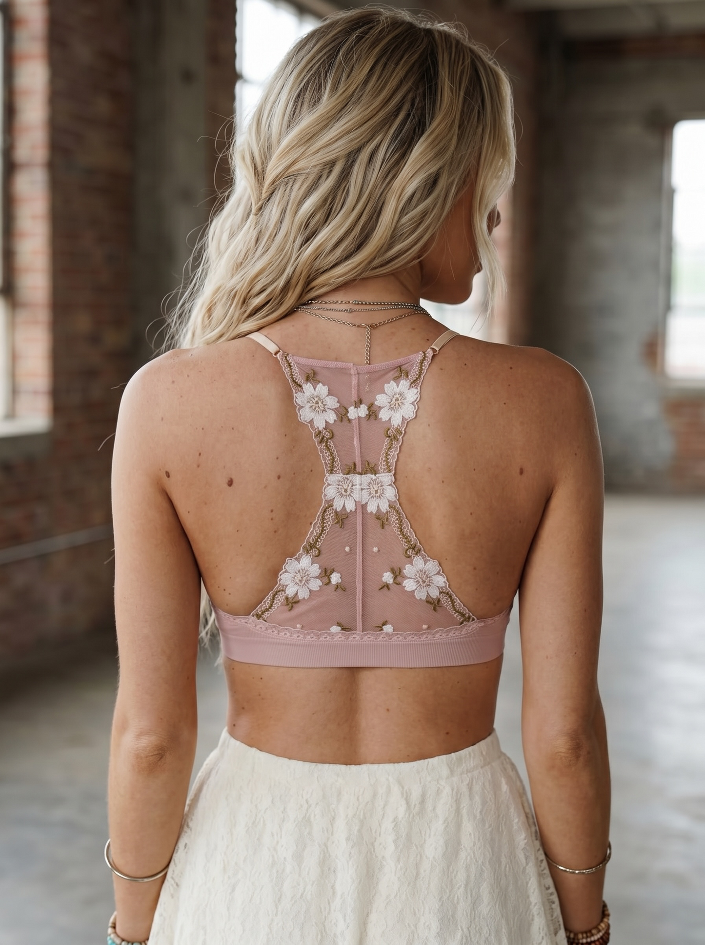 Floral Lattice Bralette