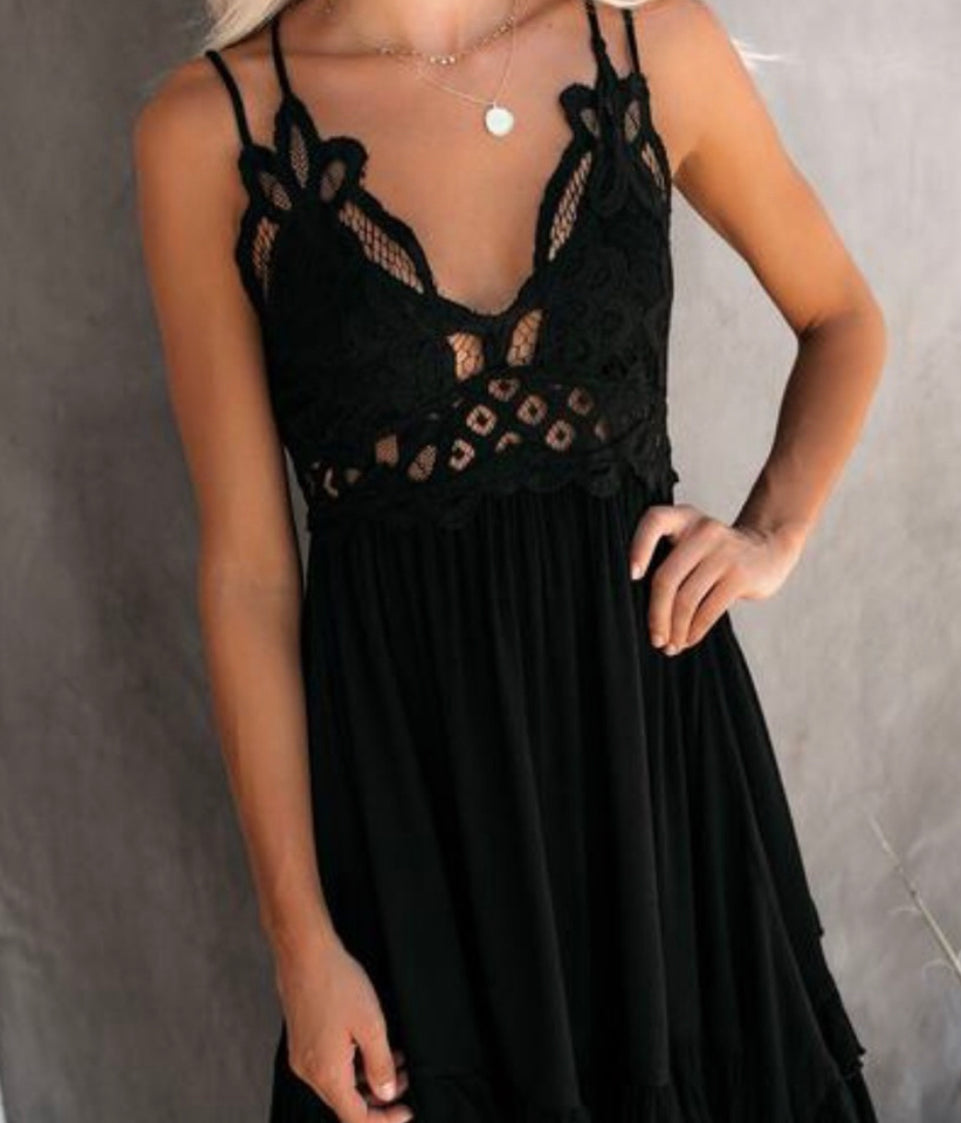 Lace Ruffle Dress