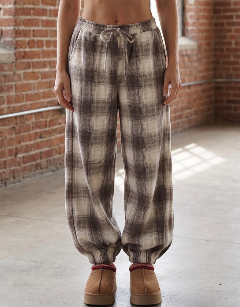 Plaid Jogger Pants