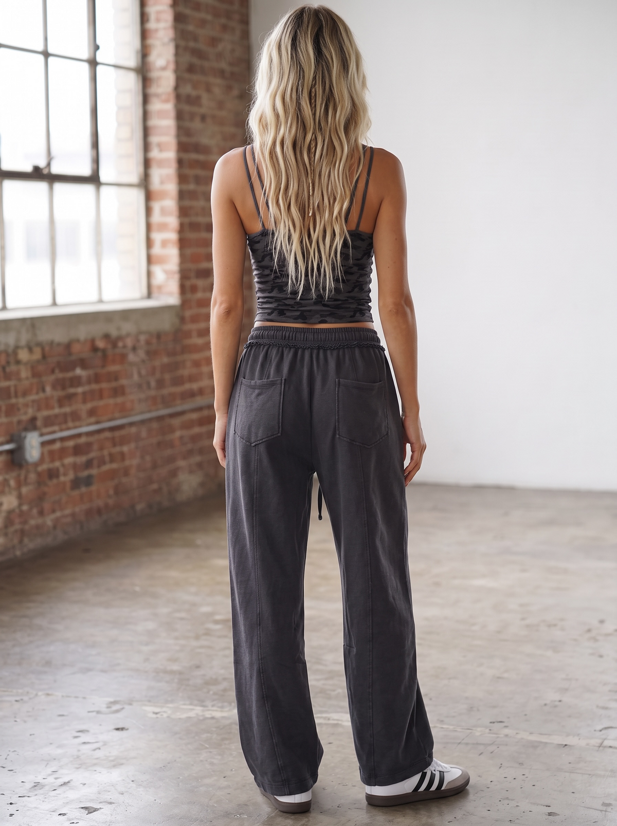 Washed Barrel Pants