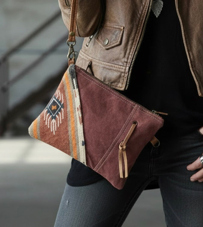 Aztec Wristlet Pouch