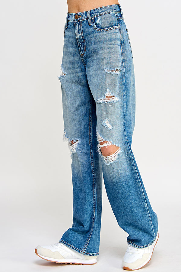 Sneak Peek Wide Straight Jeans