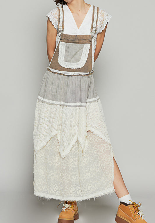 POL Lace Overall Dress