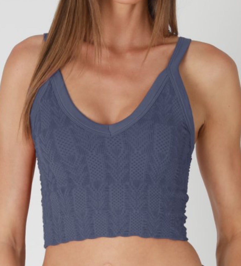 Nikibiki V-Neck Lave Textured Top