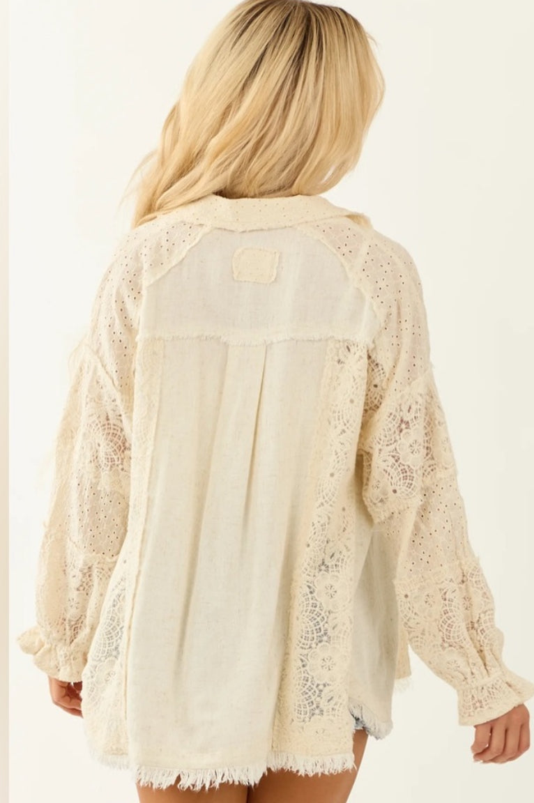 UMGEE Eyelet Shacket