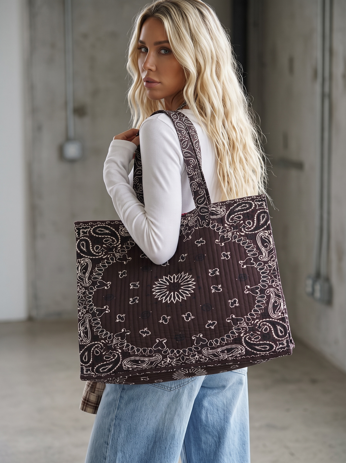 PREORDER - Brown Bandana Tote