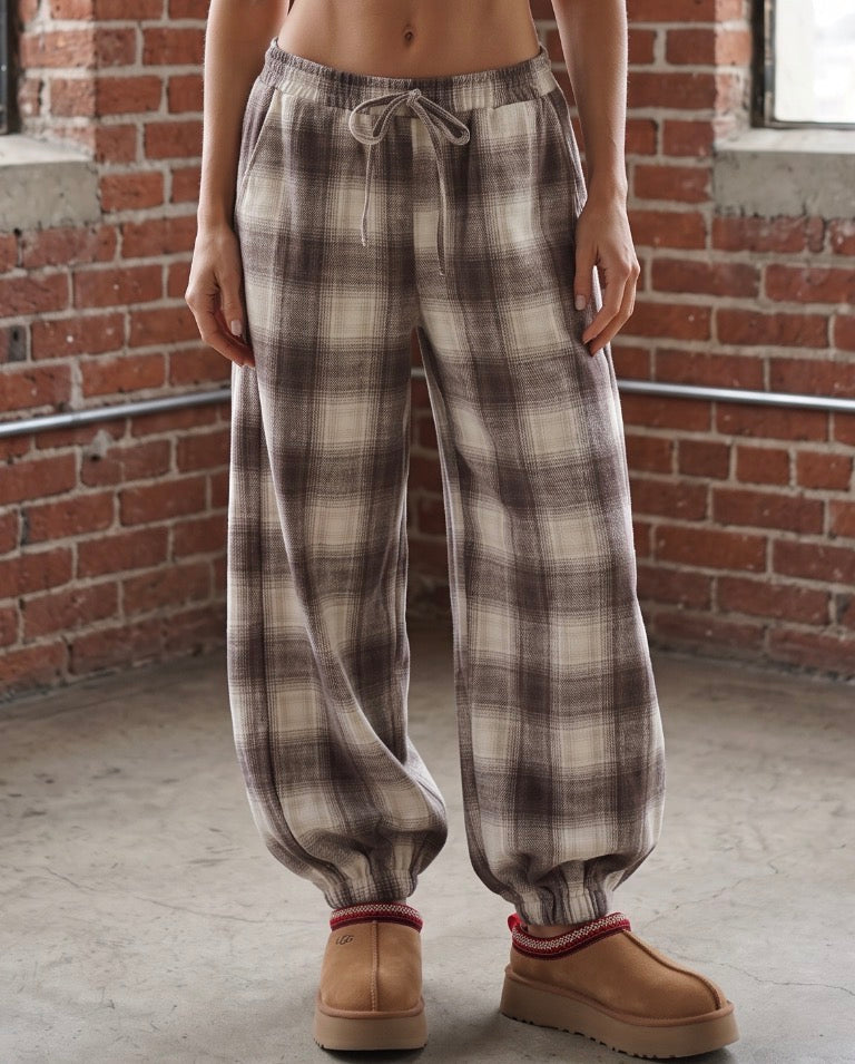 Plaid Jogger Pants