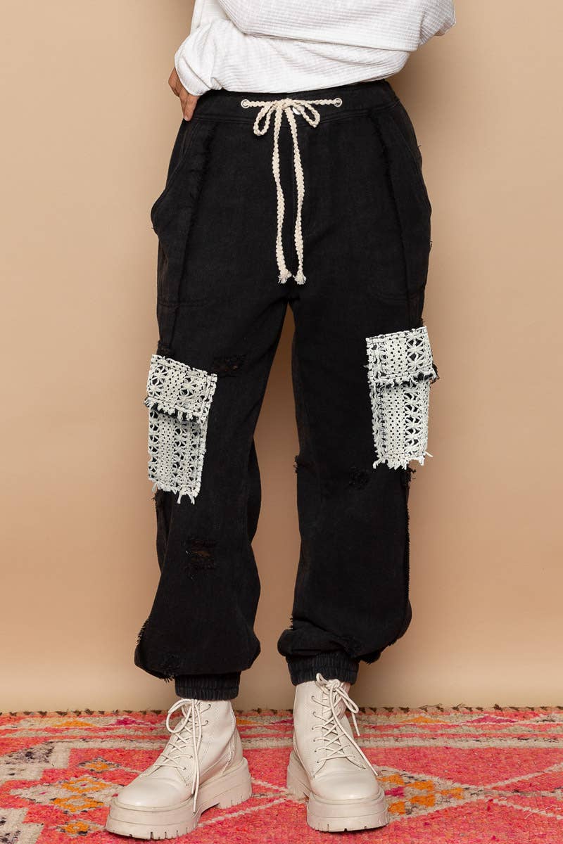 POL Crochet Patch Jogger