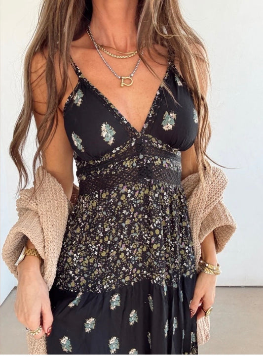 Angie Floral Maxi Dress