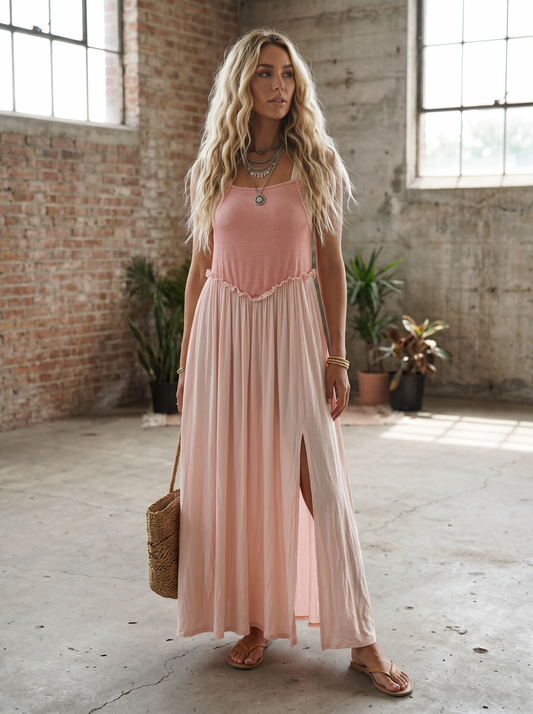 POL Slit Maxi Dress