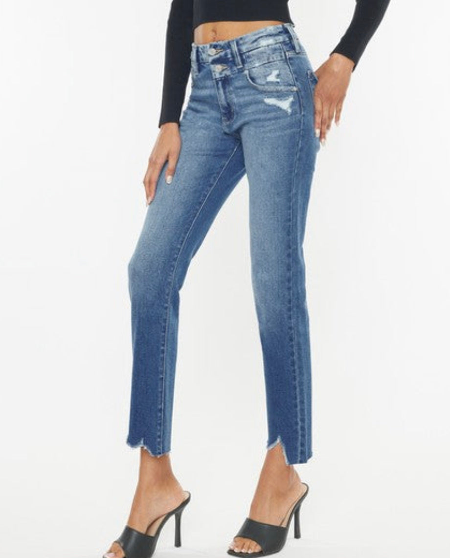 High Rise Slim Straight