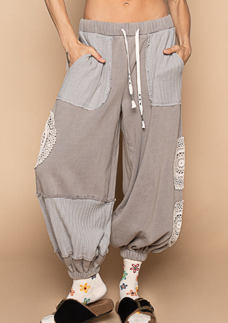 POL Doily Crochet Jogger