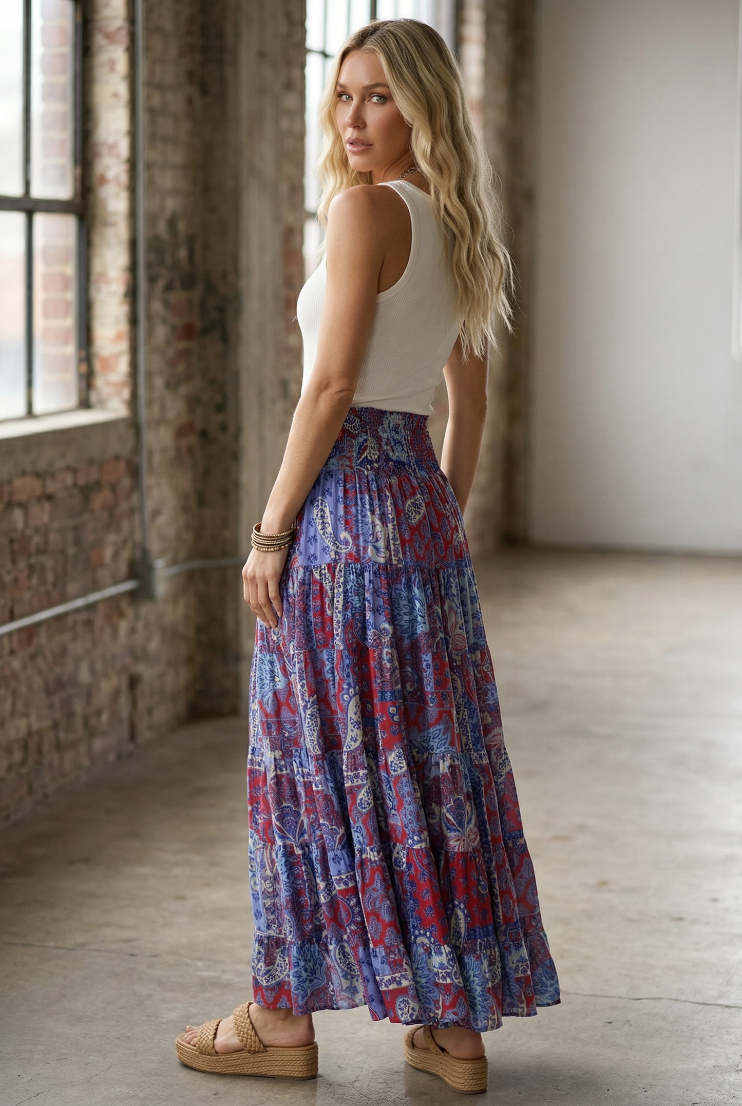 Angie Americana Maxi Skirt