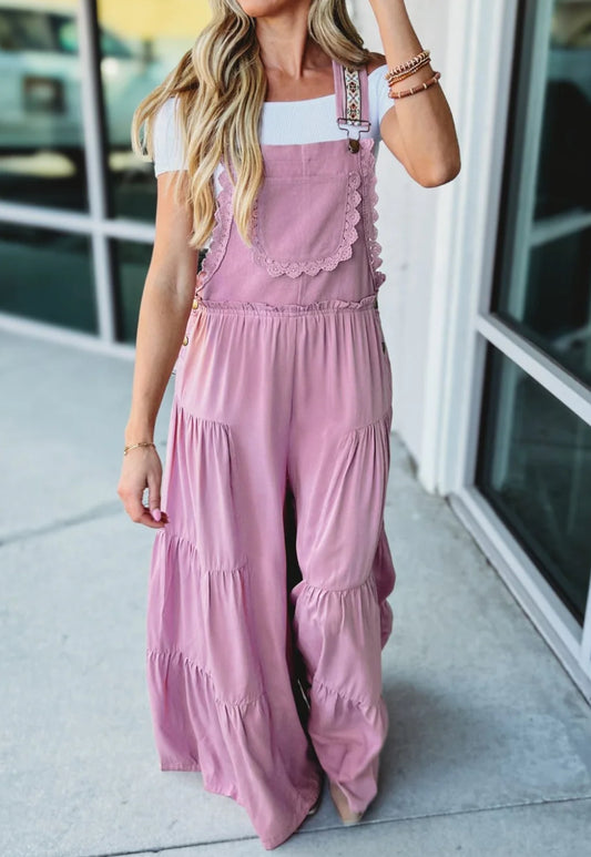 Eesome Tiered Overall Jumpsuit