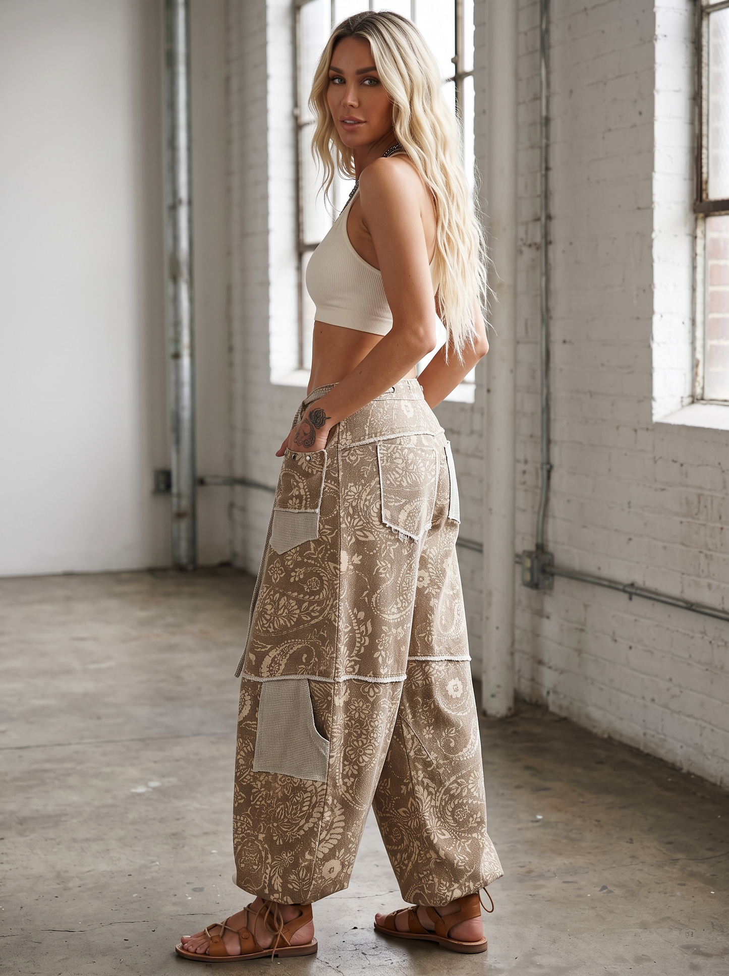 PREORDER - POL Bandana Print Jogger