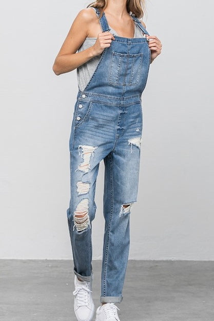 Insane Gene Distressed Overalls