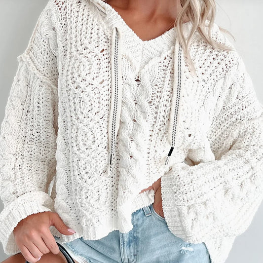 Cable Knit Hoodie