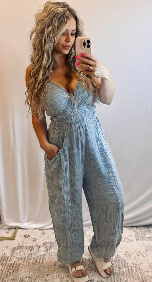 Very J Gauze Jumpsuit