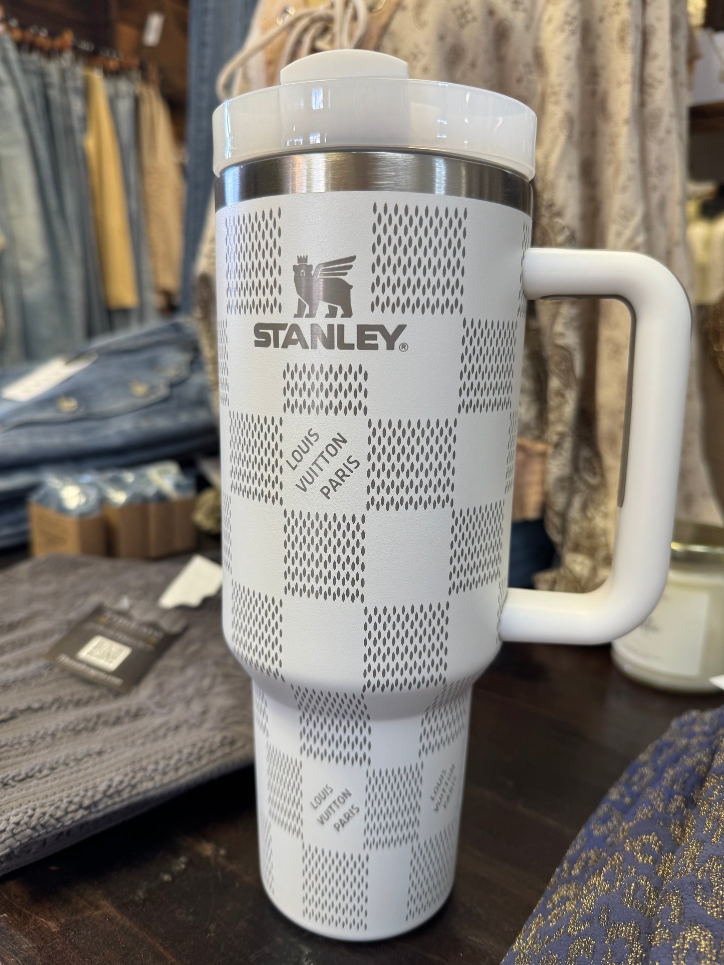 LV Dupe Stanley Tumbler