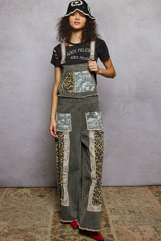POL Patchwork Overalls
