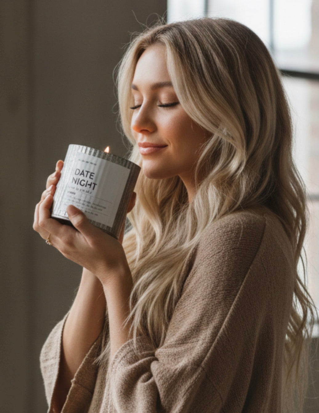 Date Night Rustic Vintage Farmhouse Wood Wick Candle