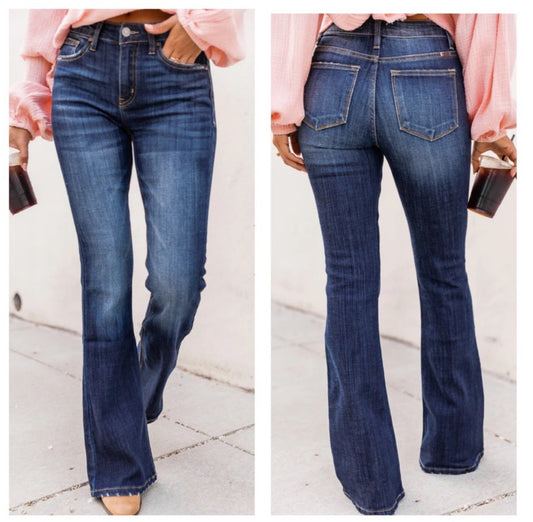 KanCan Dark Wash Flare