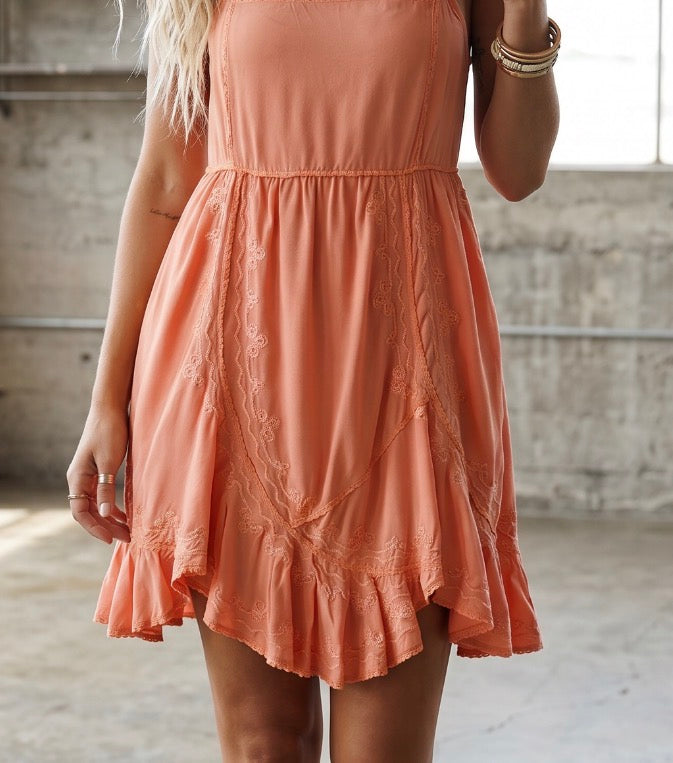 POL Embroidered Dress