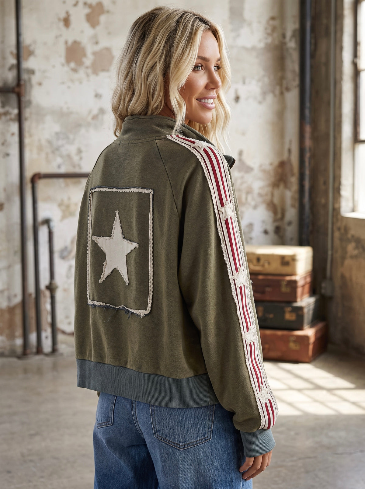 POL Americana Zip Shacket