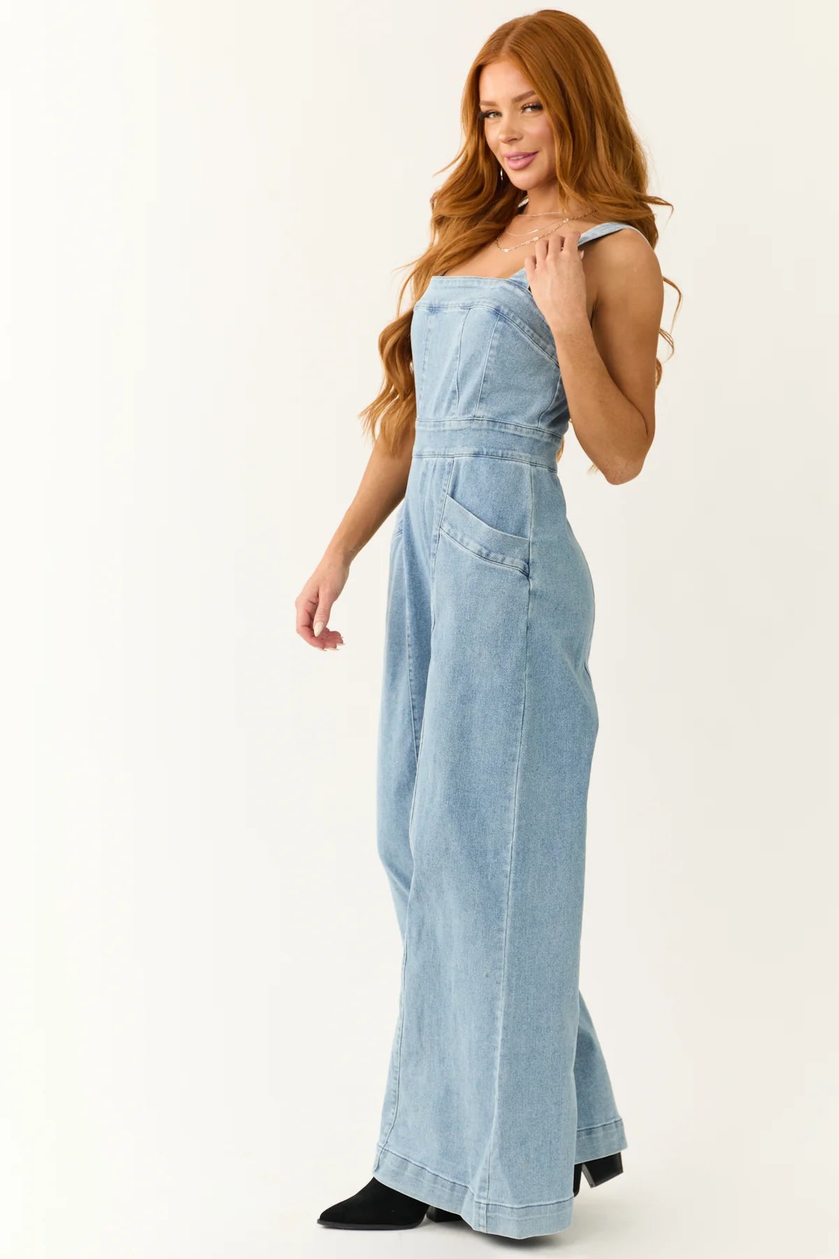 So Me Denim Jumpsuit