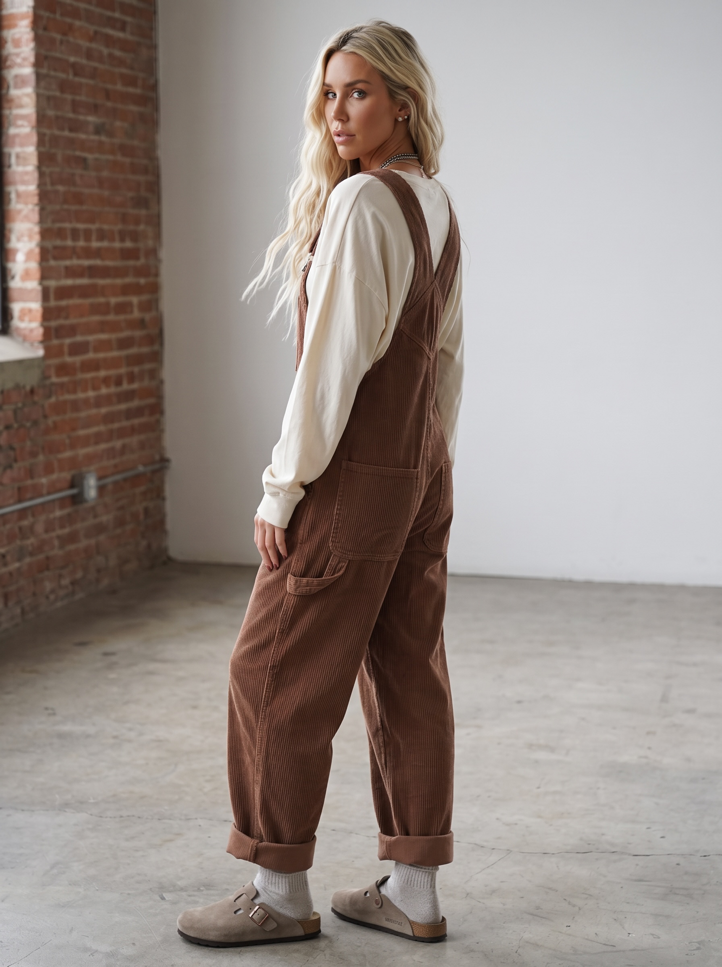Corduroy Classic Fit Overalls